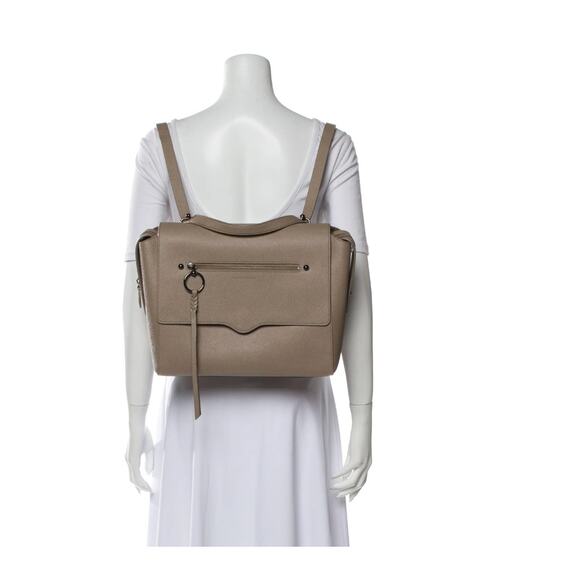 Rebecca Minkoff Gabby Messenger Backpack NWT Sandrift Tan Beige - Picture 1 of 12